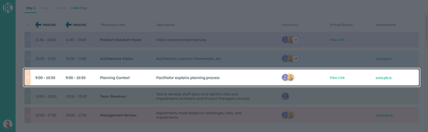 Planning Context in PI Planning