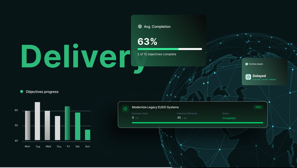 Cover image displaying Kendis AI PI Objectives creation. A powerful OKR software for tracking outcome-based delivery